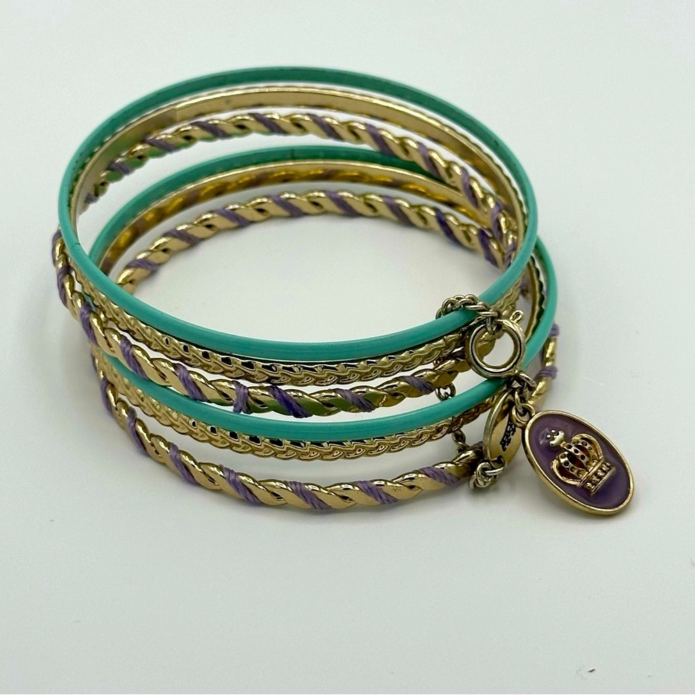Juicy Couture 6pc Bangle set. Diameter 2.5”. (SKU 183)